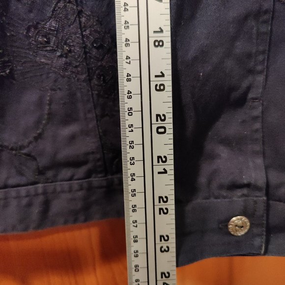 Laura Ashley Black Jean Jacket - Picture 5 of 12